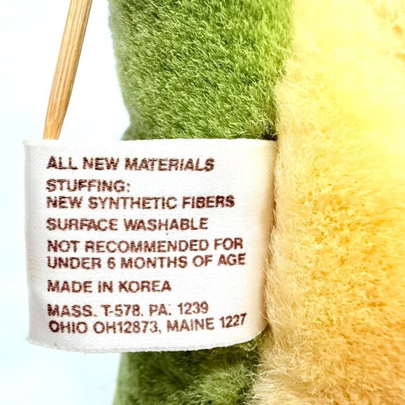 Land Before Time DUCKY Plush Green Stuffed Dinosaur ~ Vintage 1988 Amblin - Picture 11 of 11